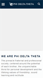 Mobile Screenshot of depauw.phideltatheta.org